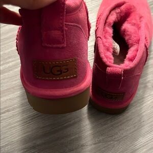 UGG Pink Shearling Boots